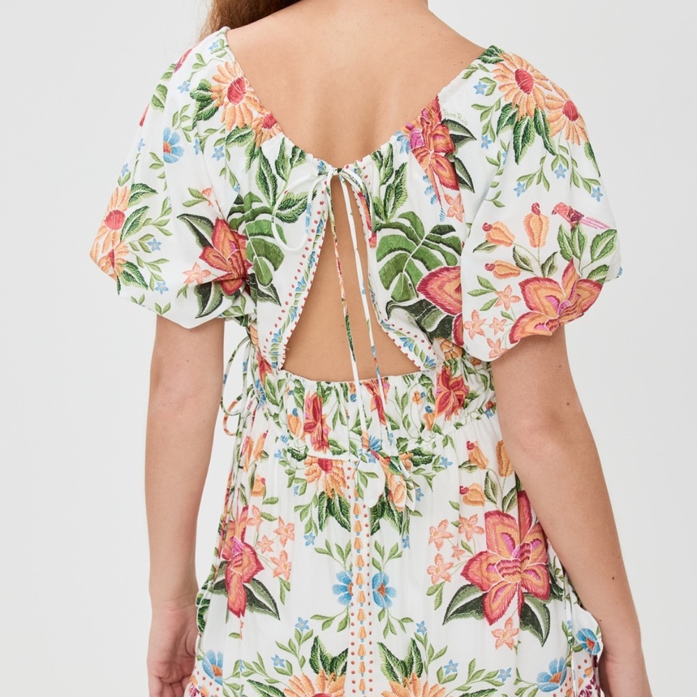 FARM RIO | bloom garden short sleeve dress - Picture 2 of 6